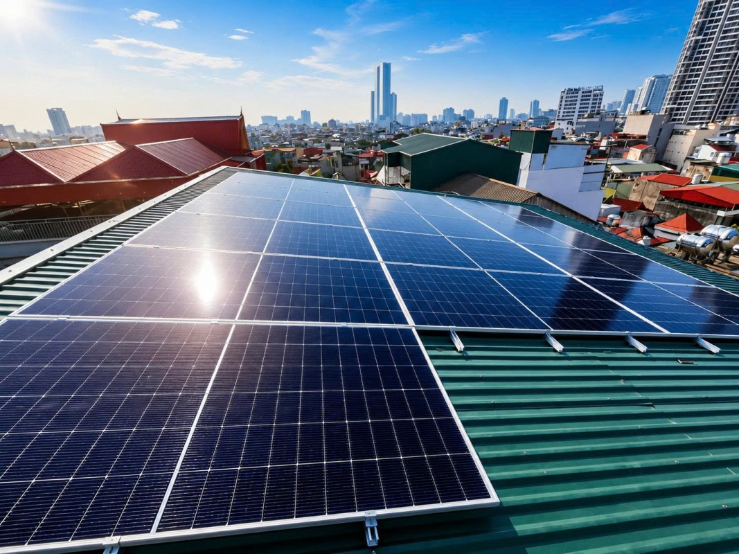 Hệ điện Mặt Trời 50 Kwp Nhà Hàng Tại Hà Nội